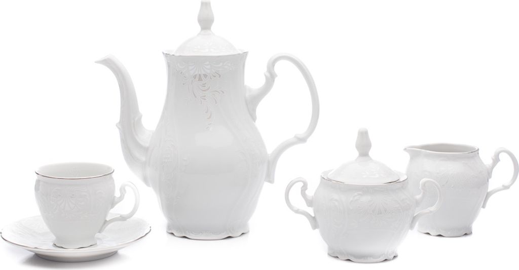 Thun 1794 Bernadotte, Kaffeeservice, Frost, Porzellan Thun