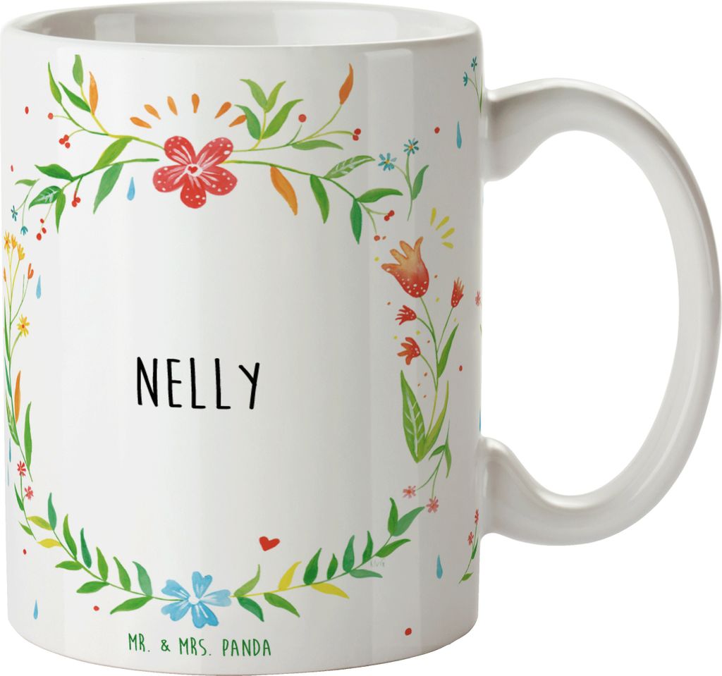 Mr. & Mrs. Panda Kaffeebecher Nelly - Geschenk, Tasse, Pott, Kaffeetasse, Teetasse, Teebecher