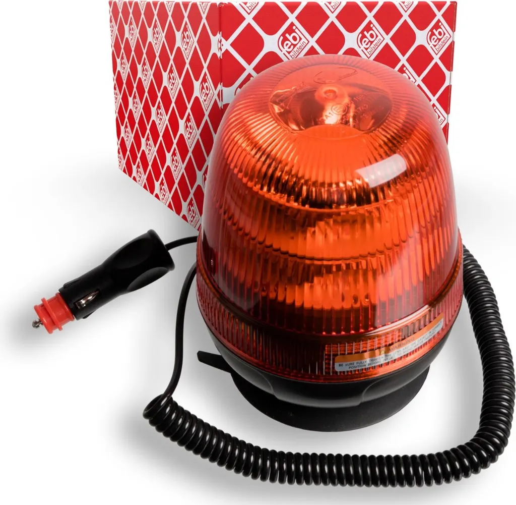 Gyrophare Febi 104054 robuste avec embase flexible 177 mm de hauteur