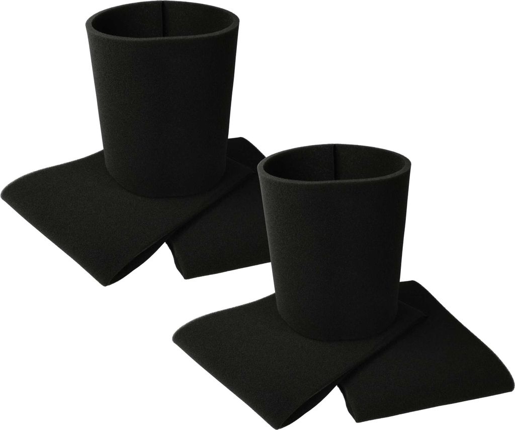 vhbw 6x Staubsaugerfilter kompatibel mit Parkside PNTS 1300 C3 IAN 270414 Staubsauger - Schaumstofffilter Schwarz