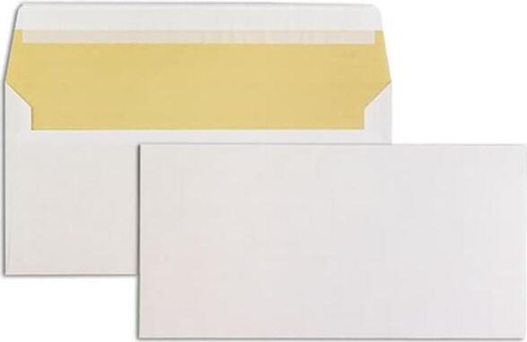 Briefumschläge Biotop3 DINlang 90g/qm haftklebend VE=100 Stück creme