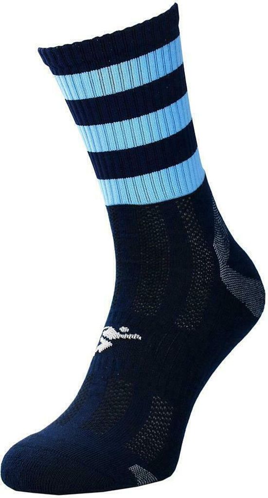Precision - "Pro" Fußballsocken für Kinder RD180 (31 EU - 34 EU) (Marineblau/Himmelblau)