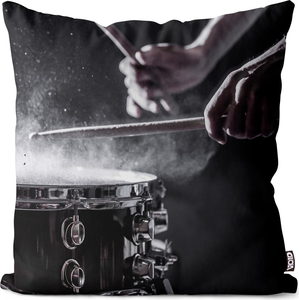 VOID Schlagzeug Trommel Musik Kissenbezug Kissenhülle Sofakissen Kissen Deko Outdoor-Kissen Dekokissen