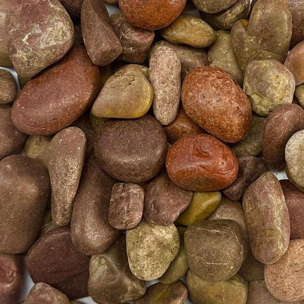 FLUSSKIESEL, Kieselsteine 20-60mm. 1kg. DUNKELROT Produktbild 
