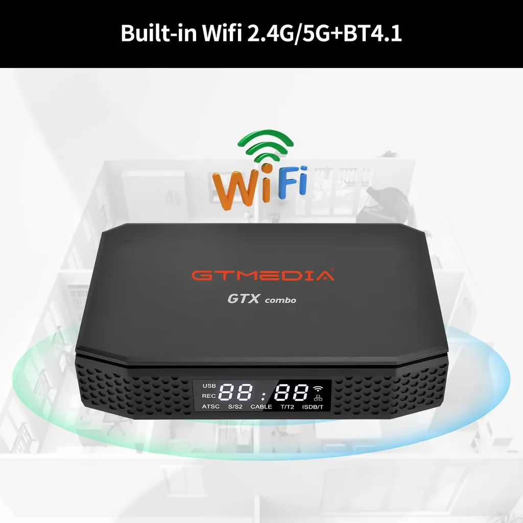 Décodeur GTXCOMBO 8K WiFi BT - Solution TV Rapide et Stable Prise EU - 3