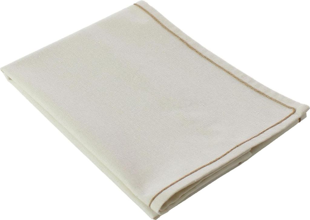 Tischläufer mit Wellenkante aus Jute