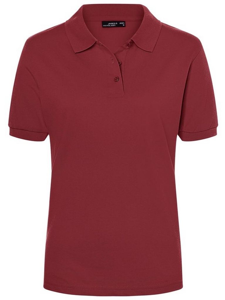 James and Nicholson - "Classic" Poloshirt für Damen LT2836 (L) (Weinrot)