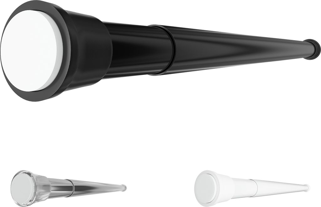 Aquabad Hastaflex Teleskop Duschstange Schwarz, 70 - 110 cm