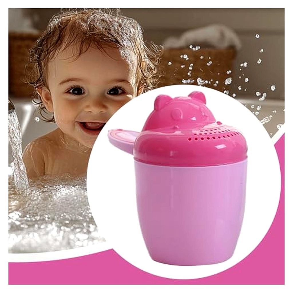 Badeausgießer für Kleinkinder - Duschbecher zum Ausspülen | Robuster Eimer mit Comic-Motiv für das Haarewaschen in Dusche und Badewanne