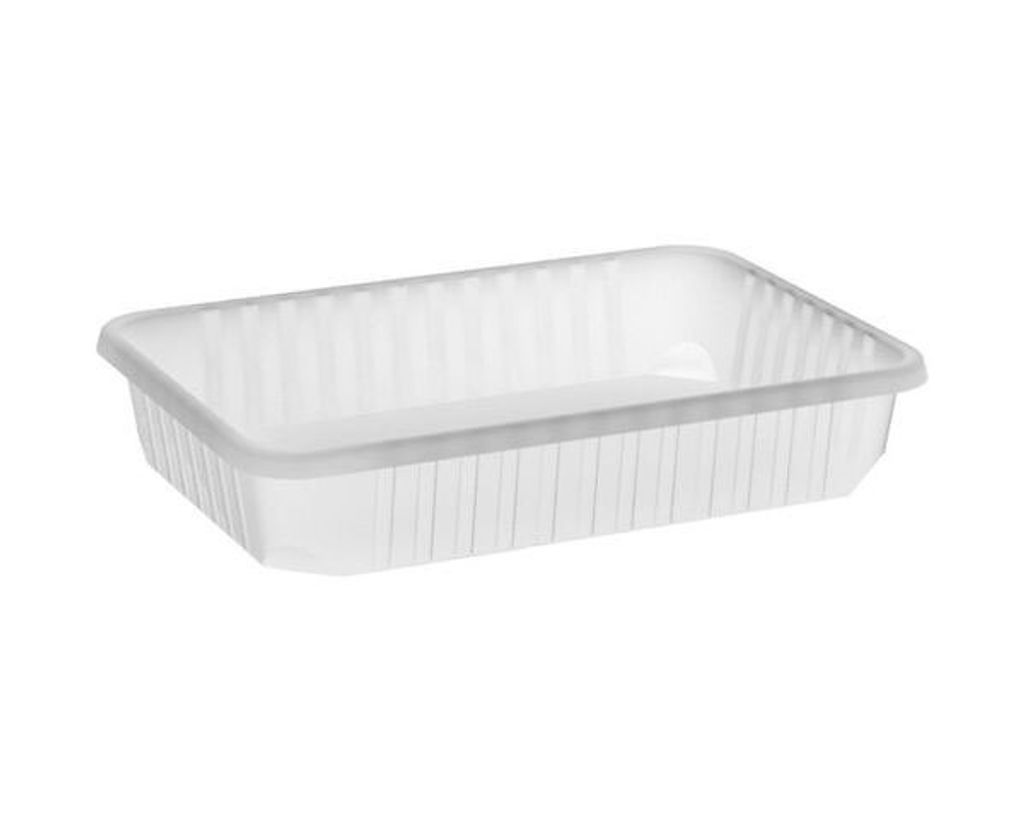 250x Rechteckschalen klar 500 ml (PP) Produktbild 