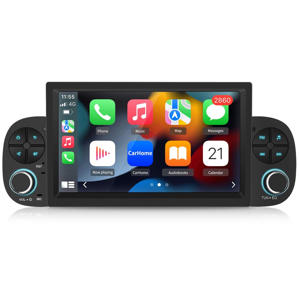 7"Android 13 Autoradio Carplay Für Fiat Panda 2012-2020 GPS Navi WIFI BT DAB+ SWC USB Quad Core 2GB+32GB