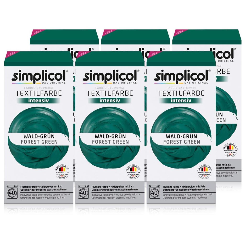Simplicol Textilfarbe intensiv Wald-Grün 150g Produktbild 