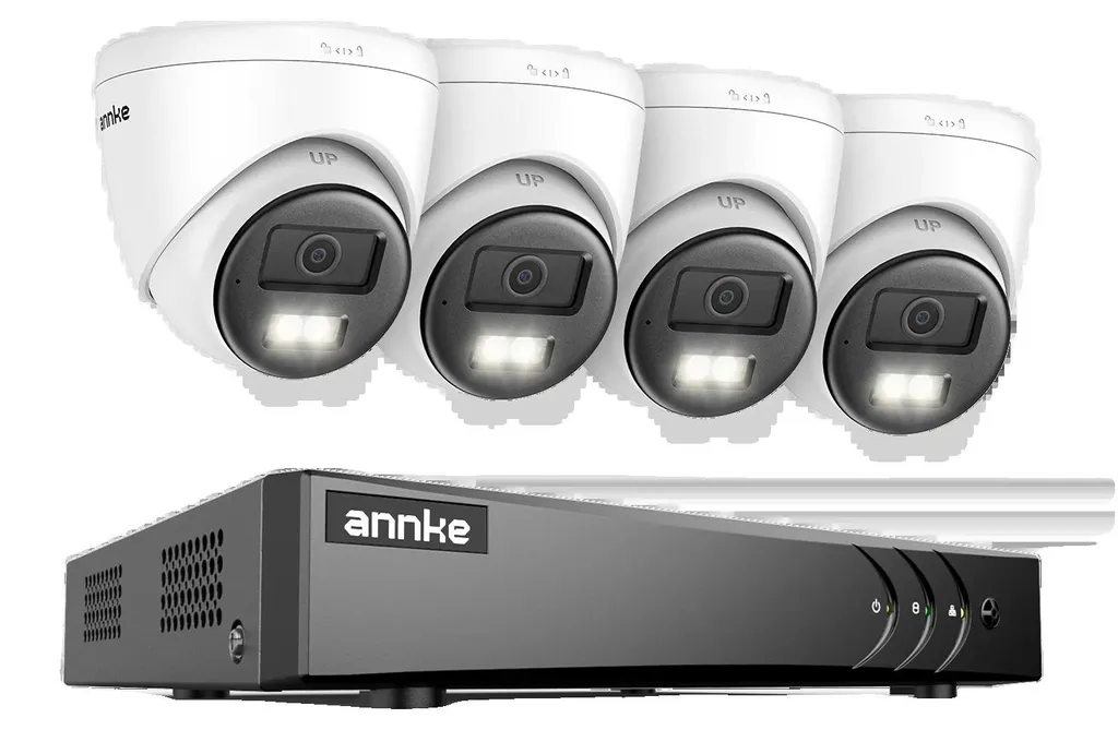 Système de Sécurité Maison 5MP avec 4 Caméras Audio et Enregistreur 8ch