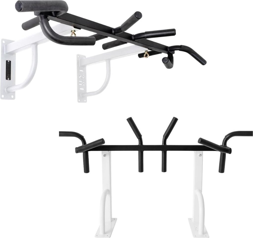 Arnold Klimmzugstange weiß, Klimmzugstange mit vielen Griffmöglichkeiten, bis 320 kg