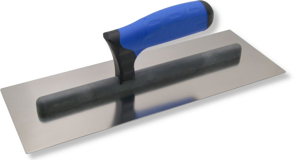 DEWEPRO Glättekelle XXL mit 2-K-Griff - extra langes Blatt 350x130mm