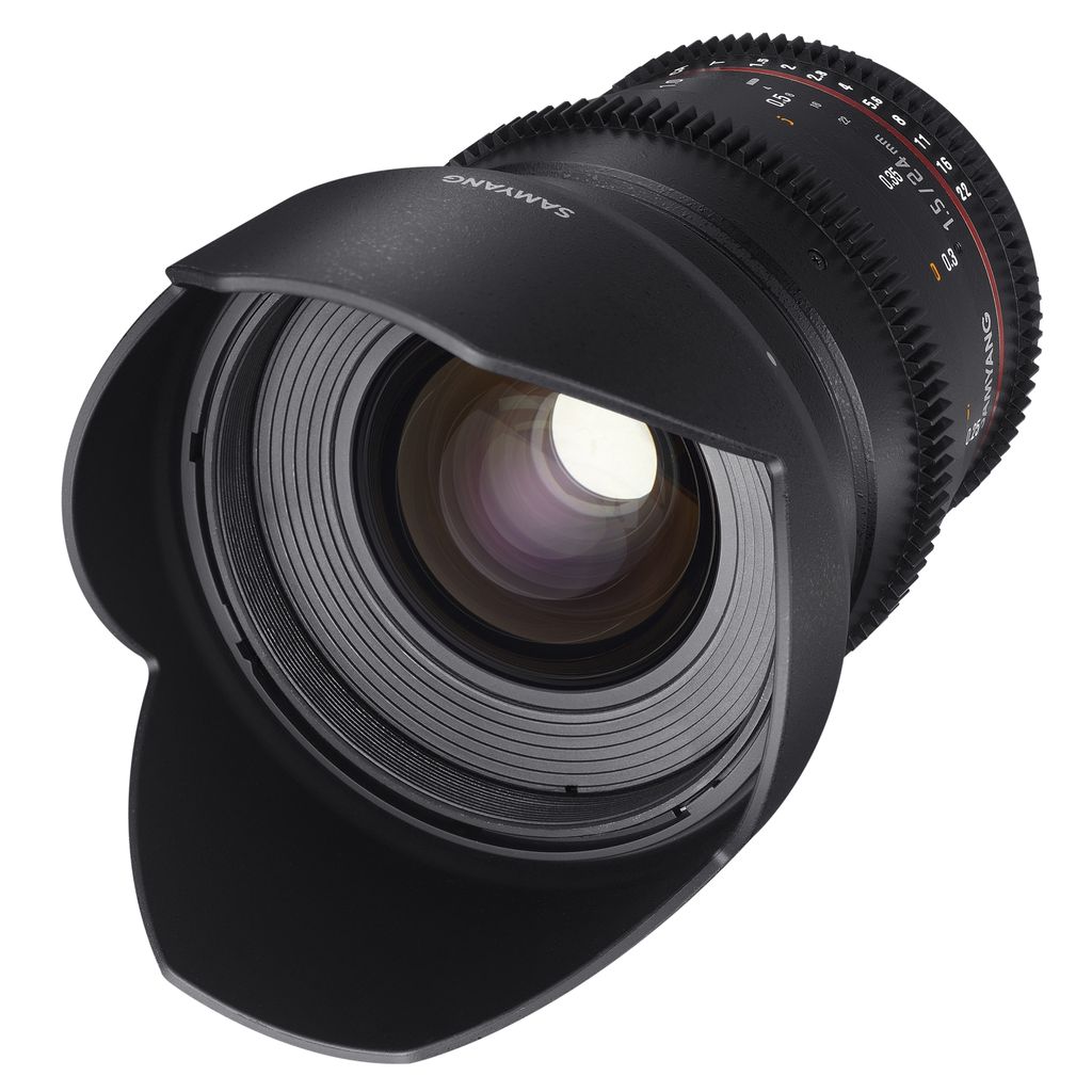 SAMYANG Objektiv Video DSLR II Sony E manueller Fokus Videoobjektiv 0,8 Zahnkranz Gear, Weitwinkelobjektiv schwarz, 13024T1.5SE (1021527)