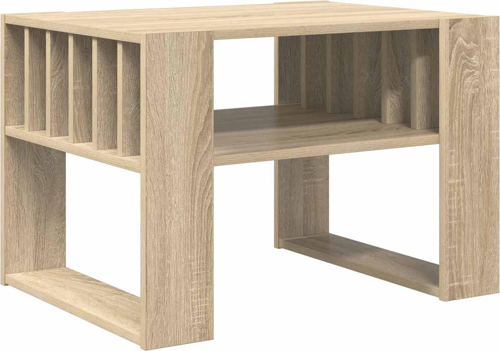 vidaXL Konferenční stolek Sonoma dub 66 x 49,5 x 45 cm Obrázek produktu 