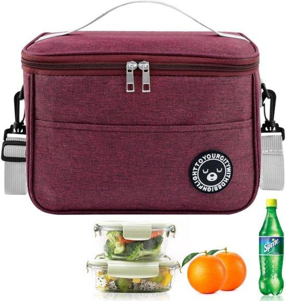 Kühler Picknickrucksack 6,4L, Kleiner Isolierer, Dichtgelegte Abkühlertasche, Arbeitslunchtasche, Stauraumkühler mit Tragegurt, Bequemer Abkühl...