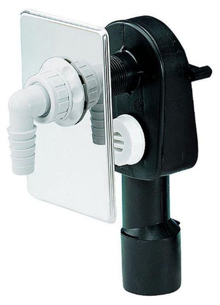 DALLMER Wandeinbau-Waschgeräte-Siphon HL 400, DN 40/DN 50 Produktbild 