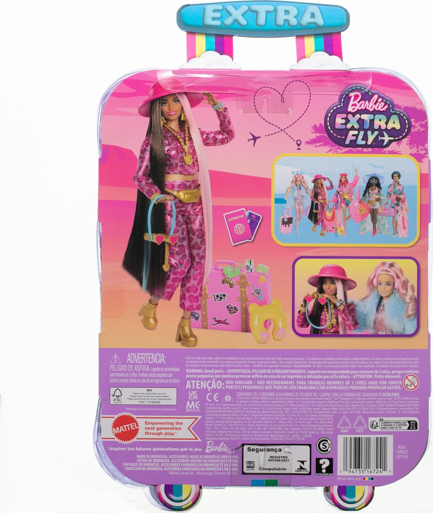 Reise Barbie-Puppe mit Safari-Outfit, Barbie Extra Fly, Produktbild 6