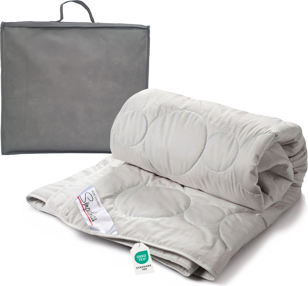 Sommerdecke 100% Premium Wildseide Seide Sommerbett Bettdecke 155x220