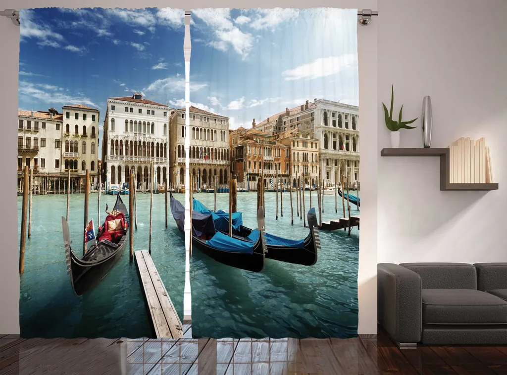 Rideau Grande Largeur Italie pour Cacher le Vis-à-vis 280x225 cm Vert