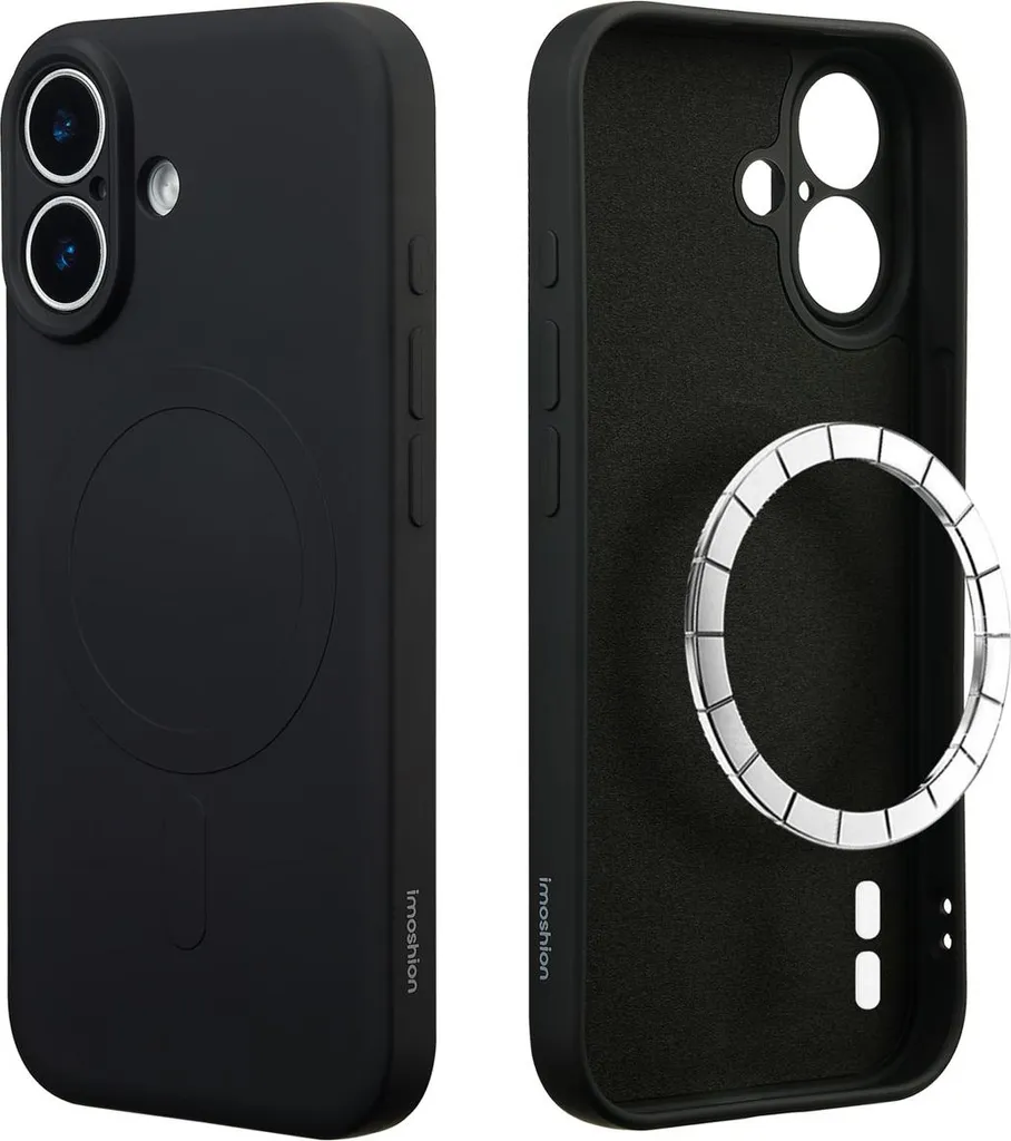 imoshion Backcover iPhone 17 Nero MagSafe - Cover Silicone Antiurto