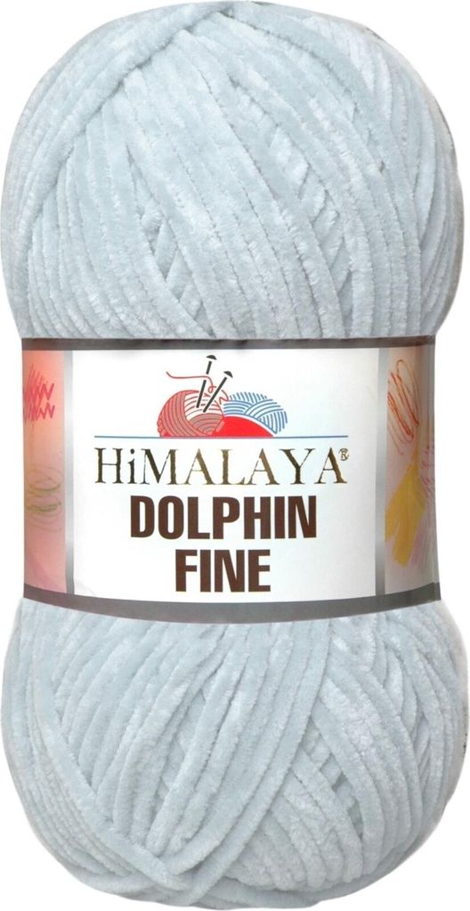 Himalaya Dolphin Fine 80513 Light Grey Przędza dziewiarska Zdjęcie produktu 
