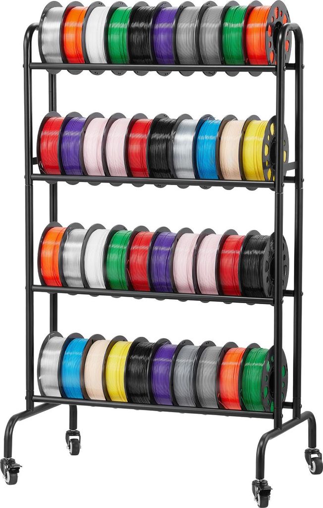 VEVOR Stojan na filamenty, 4 úrovně, 750 x 455 x 1230 mm, Obrázek produktu 