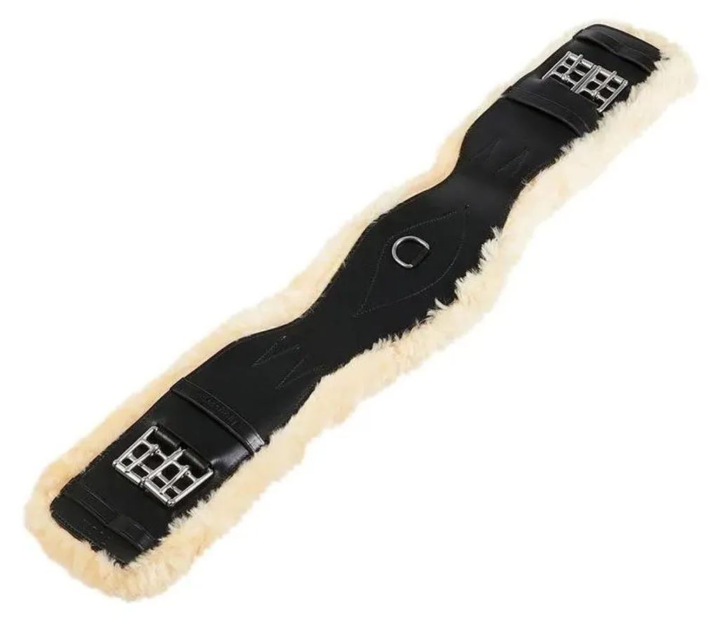 Sangle ergonomique Equestro Gisele de dressage noire longueur 75 cm