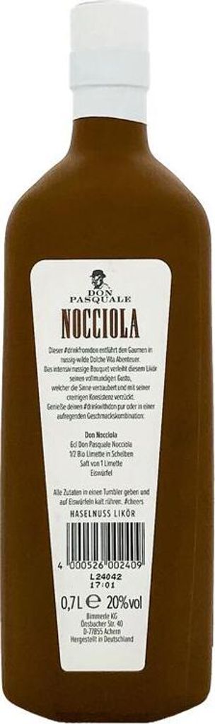 Don Pasquale Nocciola Haselnusslikör 700ml 20% Vol.