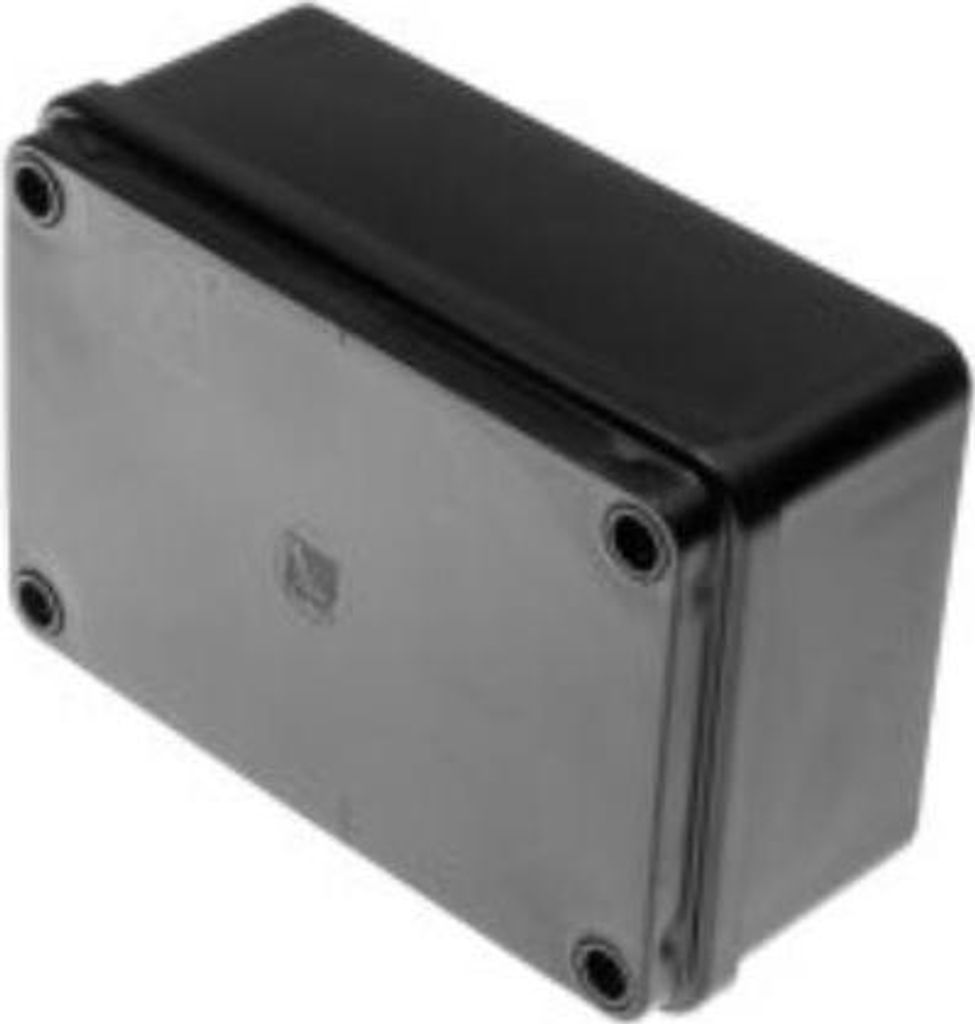 Aufputz Schalkasten IP65 Verteilerkasten 190x140x70 mm schwarz Industrie Gehäuse