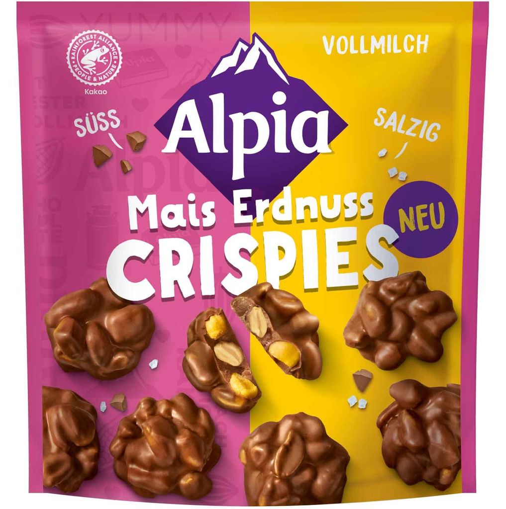 Alpia Mais Erdnuss Crispies 130g Produktbild 