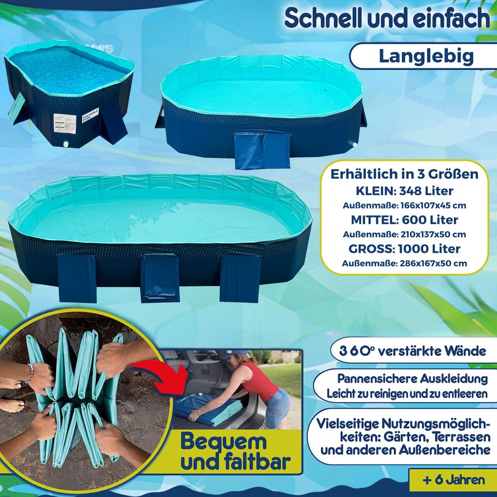 Starlyf Foldable Pool, Planschbecken, faltbarer Pool ohne Produktbild 9