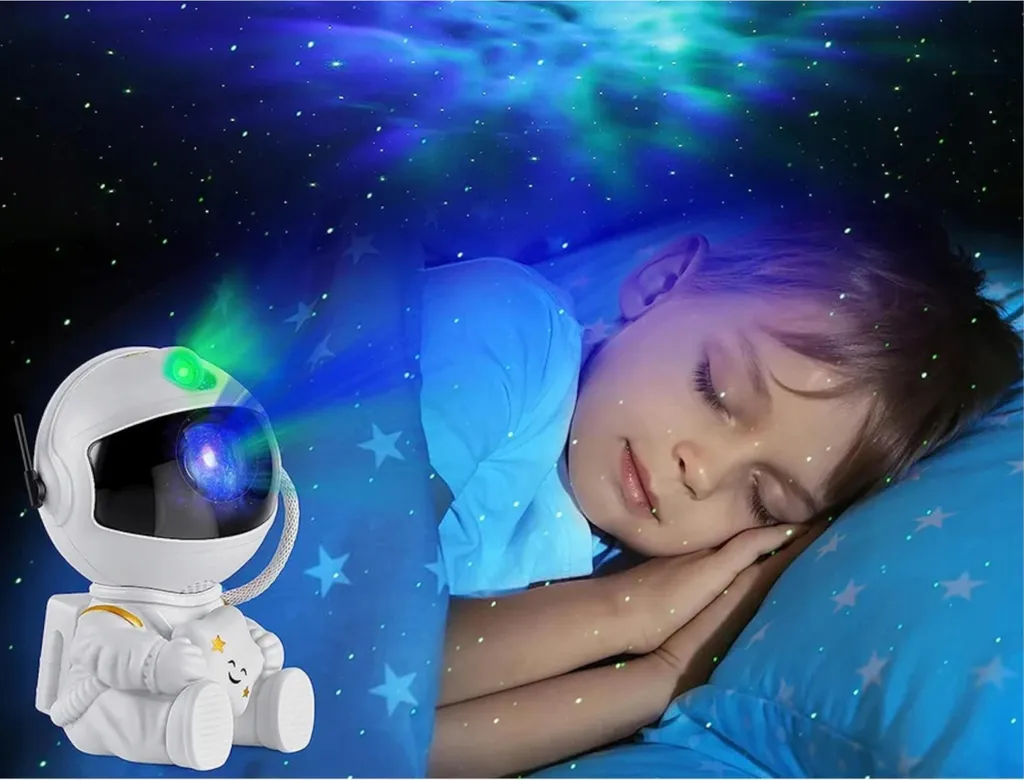 Projecteur de Galaxie Astronaute avec Télécommande et Lampe LED USB - 12