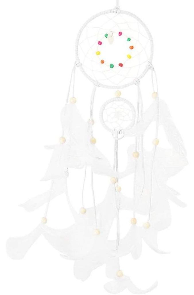 Nachtlicht mit Federn, Wandleuchte, Heimdekoration, Nachttischlampe für Kinderzimmer, Babyzimmer, Wohnzimmer, Geburtstagsgeschenk (Weiß)