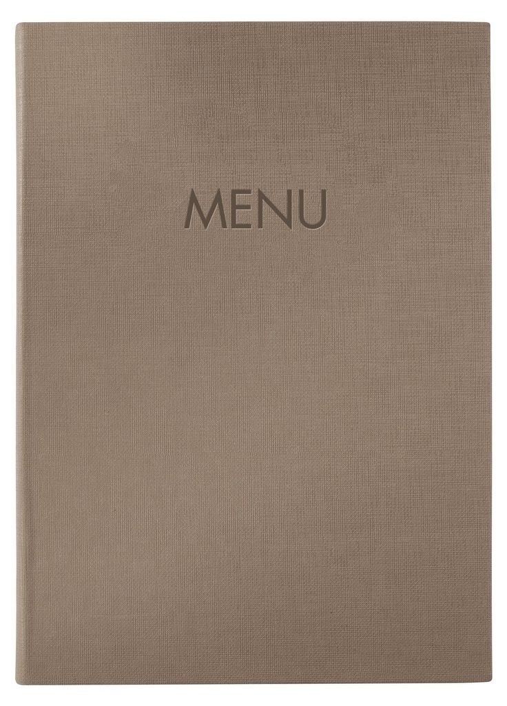 SIGEL SM210 Speisekarten-Mappe, Gummi-Bindung, A4, beige