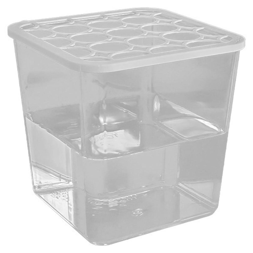 1/2/4 Stück Mini-Blumentöpfe mit rundem Deckel und transparentem Design, ideal für einfache Blumenarrangements, quadratische Kunststofftöpfe zu...