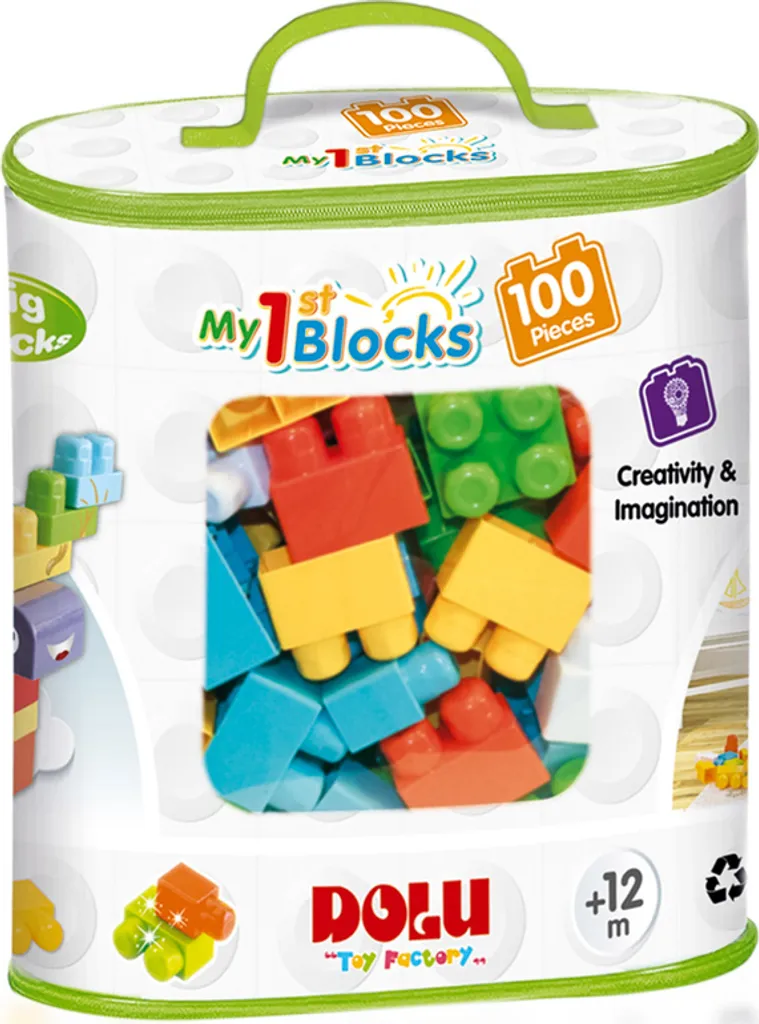 Dolu My First Big Blocks 100 Blokken - Jeu de Construction Premier Âge - 8