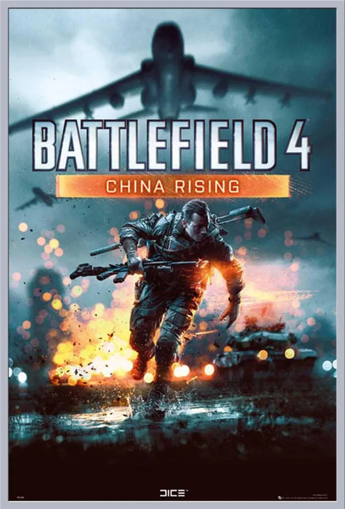 Affiche Battlefield 4 encadrée Shinsuke avec vitre acrylique antichoc