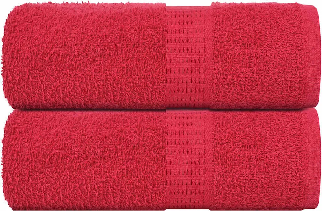 Duo Panni Sapone 30x30 Cotone Rosso 360g/m² | Stile Minimal