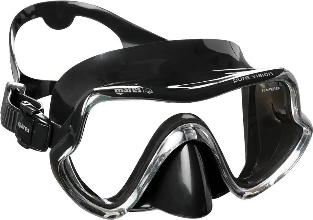Masque de plongée Mares Pure Vision noir idéal pour explorer les récifs