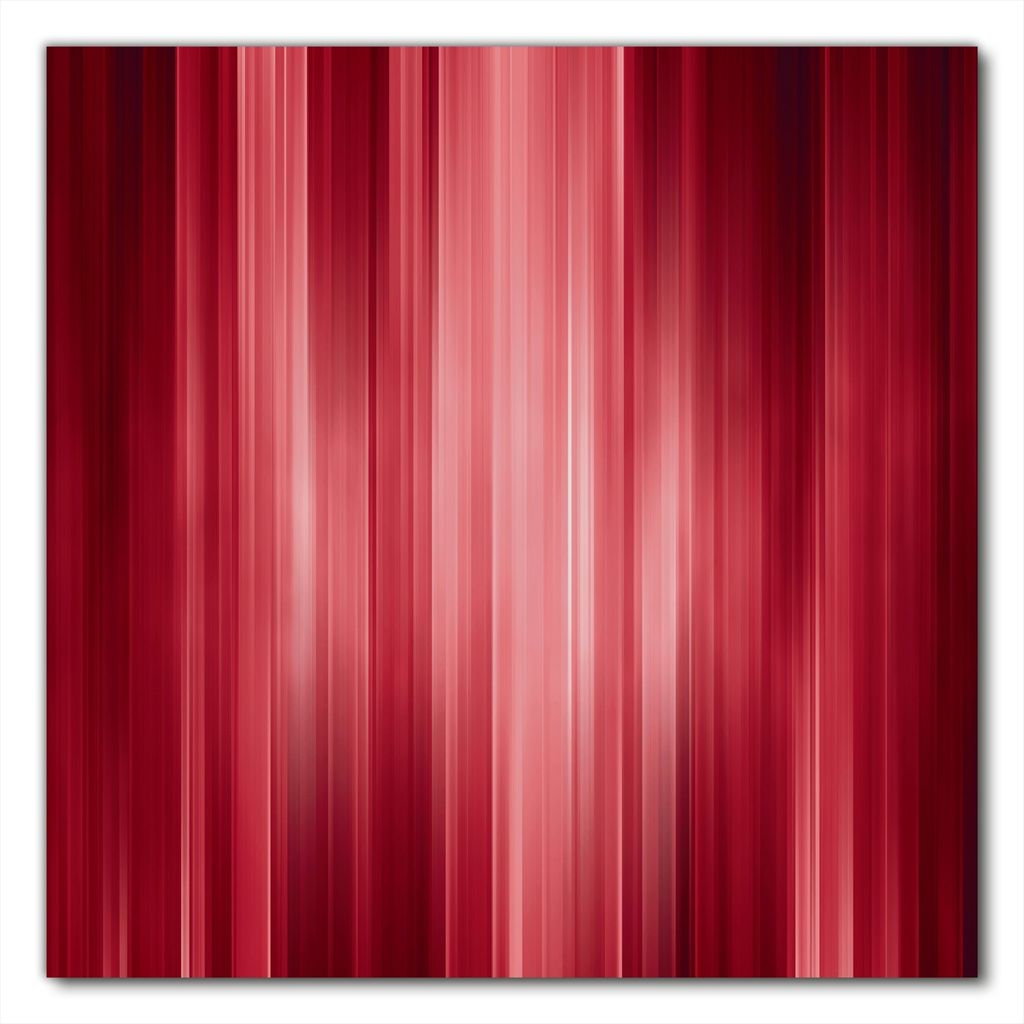 Wallario selbstklebende Möbelfolie/ Tischdecke für Innen und Außen, Größe: 90 x 90 cm - Rot und schwarz gestreift - Abstraktes Streifenmuster