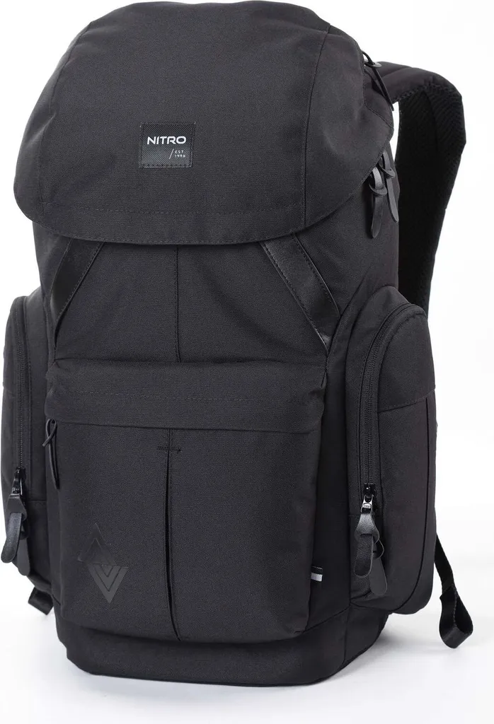 Sac à dos 32L NITRO Daypacker Two Noir avec grand compartiment PC 15"