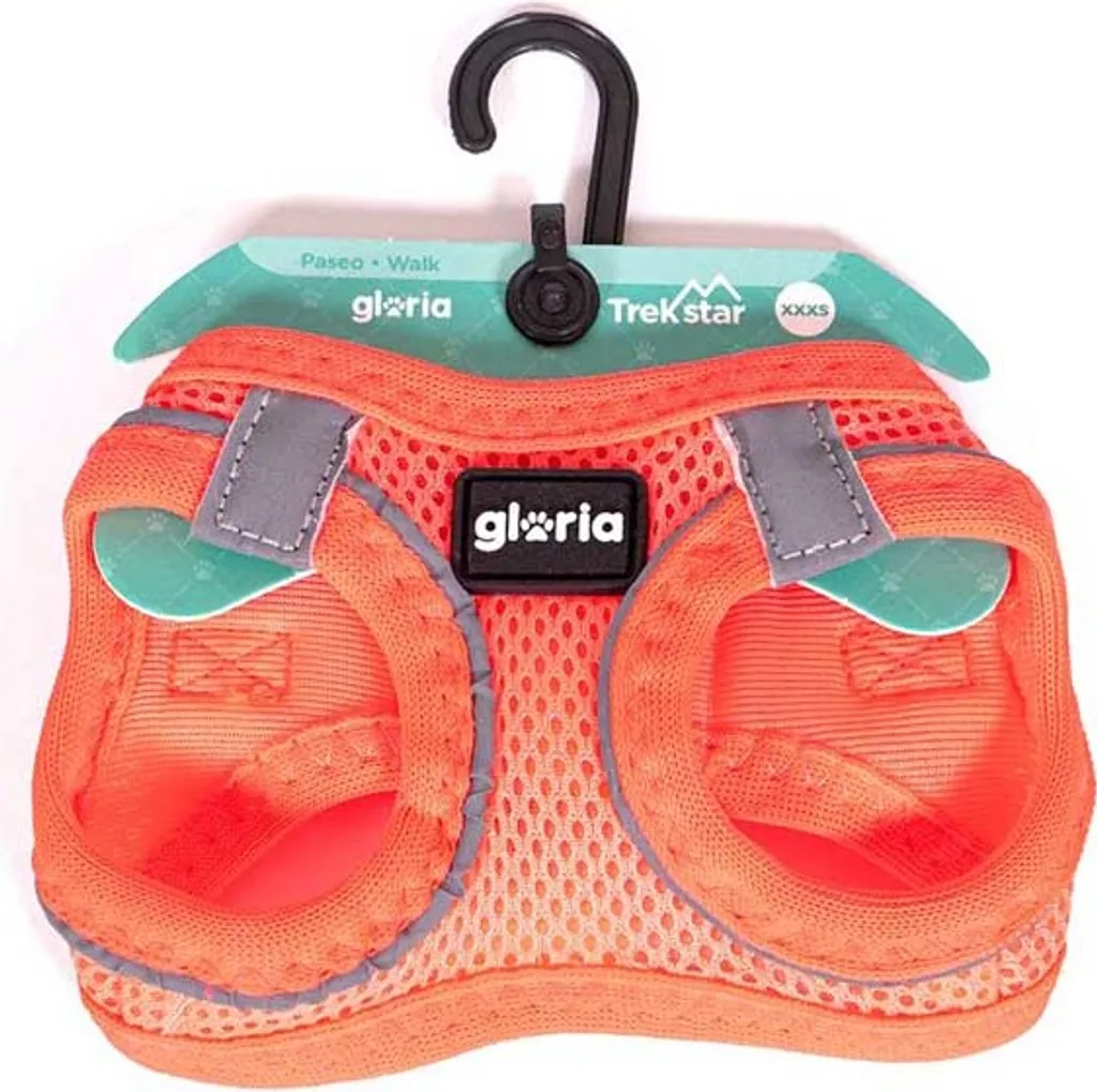 Arnés para perro gloria trek star 27-28 cm 31-34,6 cm rosa xs