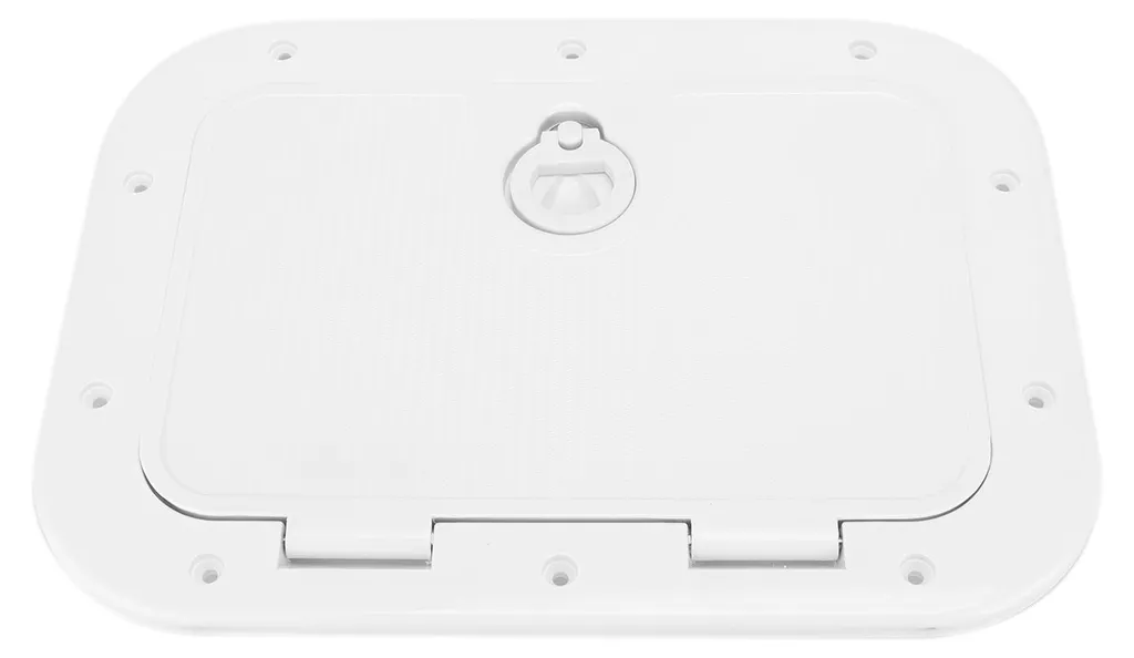 Hublot de rangement pour camping-car et bateau 375 x 280 mm blanc ABS