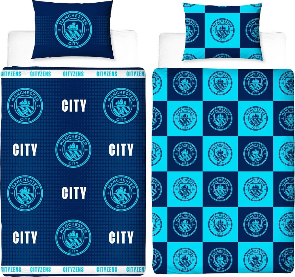 Manchester City FC - Wappen Bettwäsche, wendbar TC185 Produktbild 