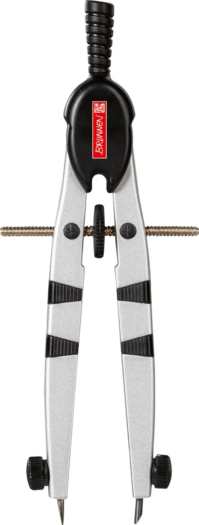 BRUNNEN 1049530 Compas à réglage rapide Peak 3 noir long 145 mm précis