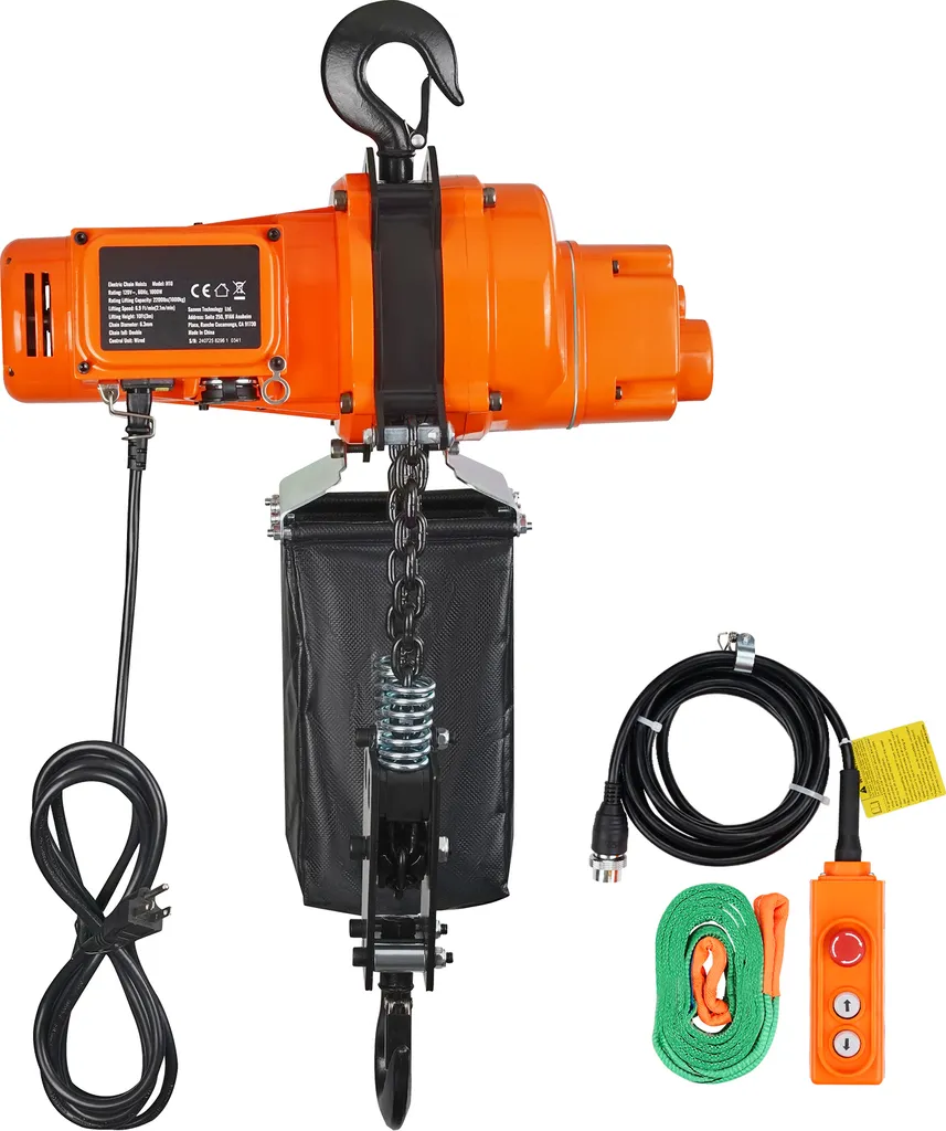 Palan électrique 230V : soulevez 1 tonne sans effort dans le garage