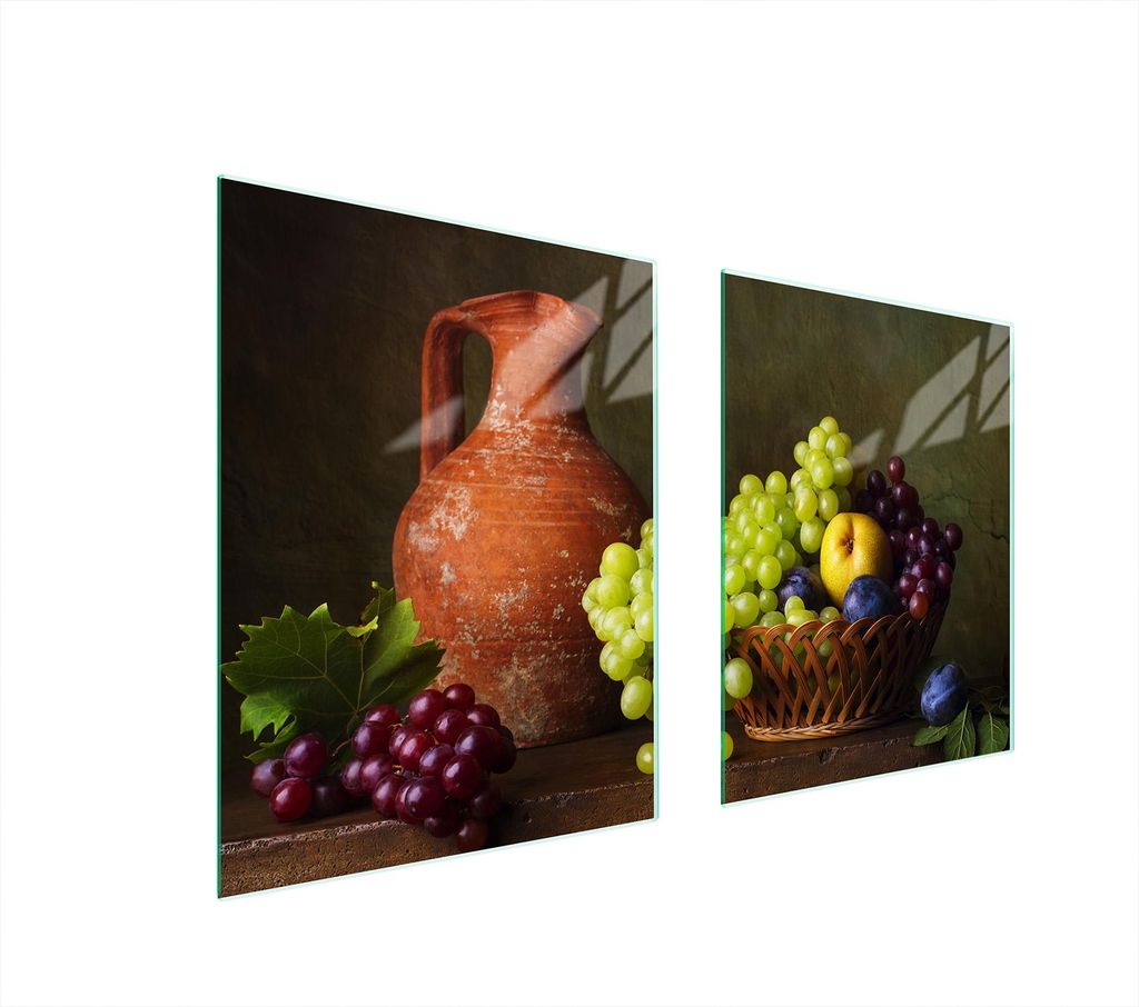Glasschutzplatte Für Herd 85X52 Trauben